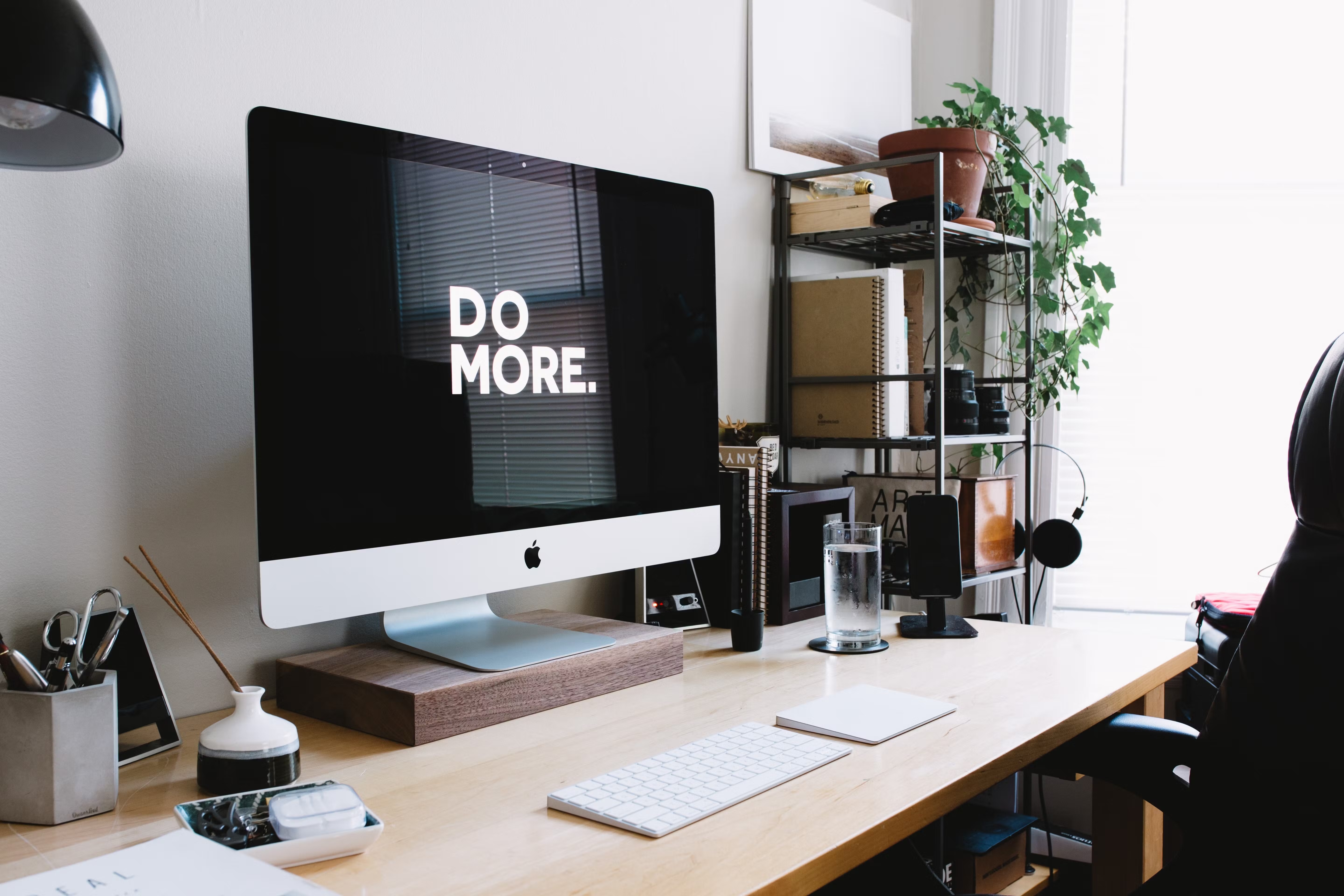 very organized desk